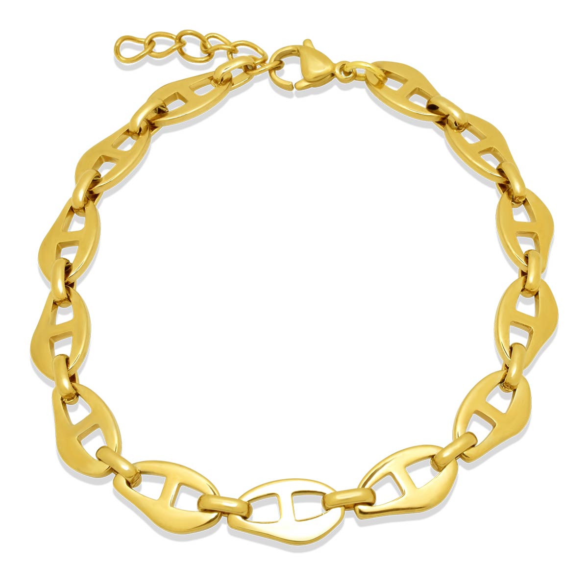 Noelia Gold Bracelet 8MM Βραχιόλι από ανοξείδωτο ατσάλι 316L